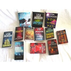 Lisa Jackson Book Lot 12 Paperbacks Thriller Mystery Romantic Suspense Novels